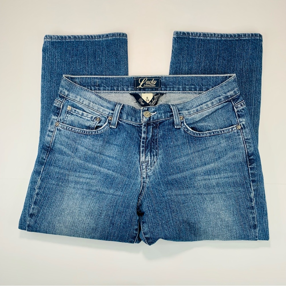 Lucky Brand jeans Classic Rider Crop jeans medium wash women size 8